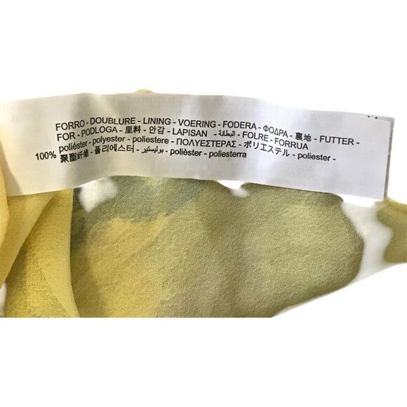 Zara Womens Maxi dress Size S Yellow Printed Beaded Boho Beach 6895/062 NWT - Picture 11 of 14